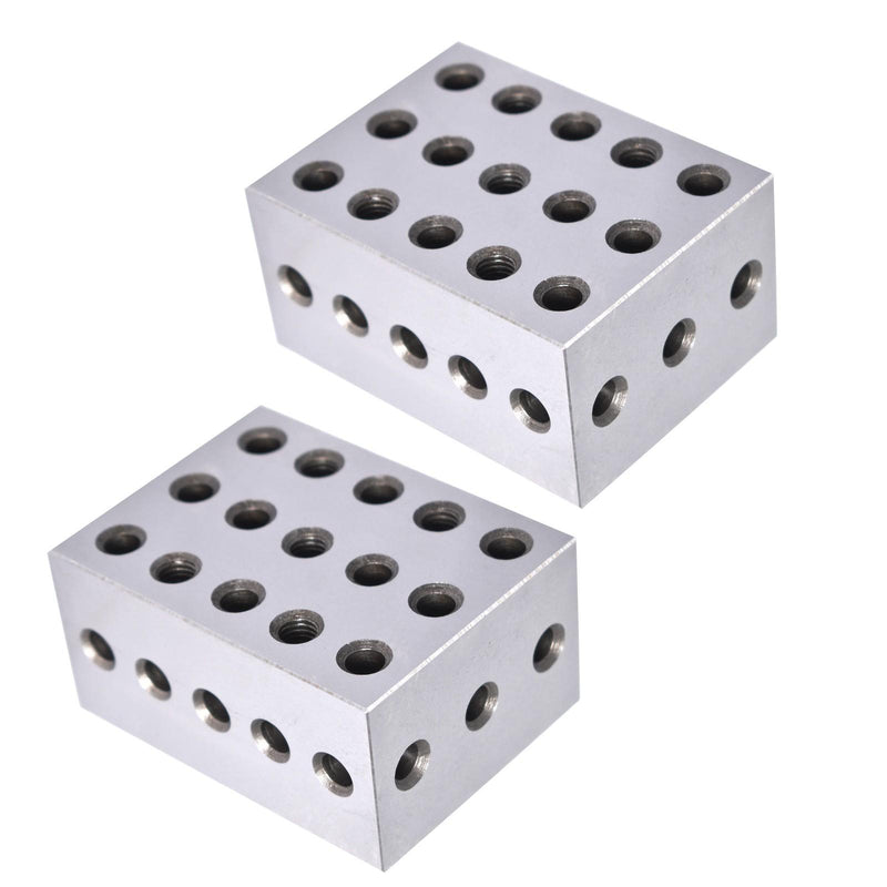DURAFORCE 2 Matched Pair 0.0002" 2-3-4 234 Blocks 23 Holes Machinist Jig Ultra Precision