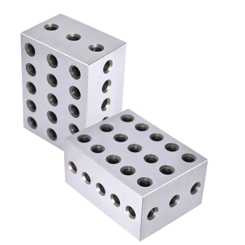 DURAFORCE 2 Matched Pair 0.0002" 2-3-4 234 Blocks 23 Holes Machinist Jig Ultra Precision
