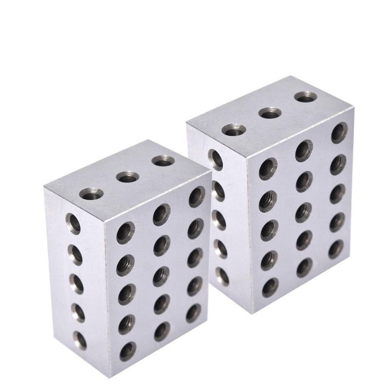 DURAFORCE 2 Matched Pair 0.0002" 2-3-4 234 Blocks 23 Holes Machinist Jig Ultra Precision