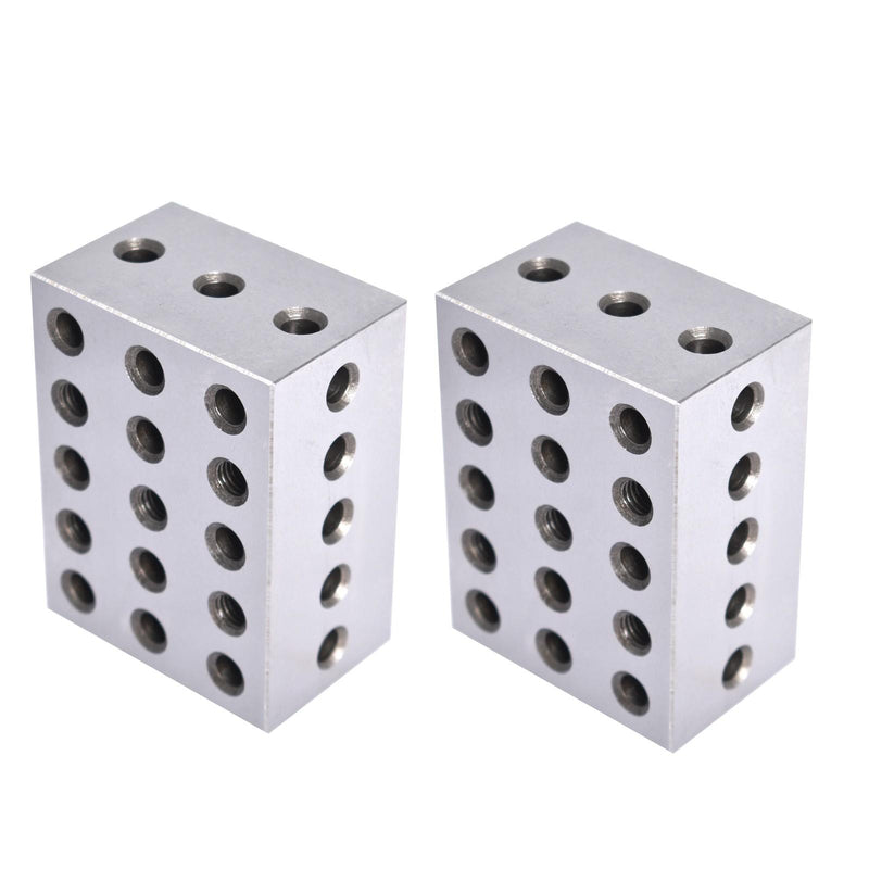 DURAFORCE 2 Matched Pair 0.0002" 2-3-4 234 Blocks 23 Holes Machinist Jig Ultra Precision