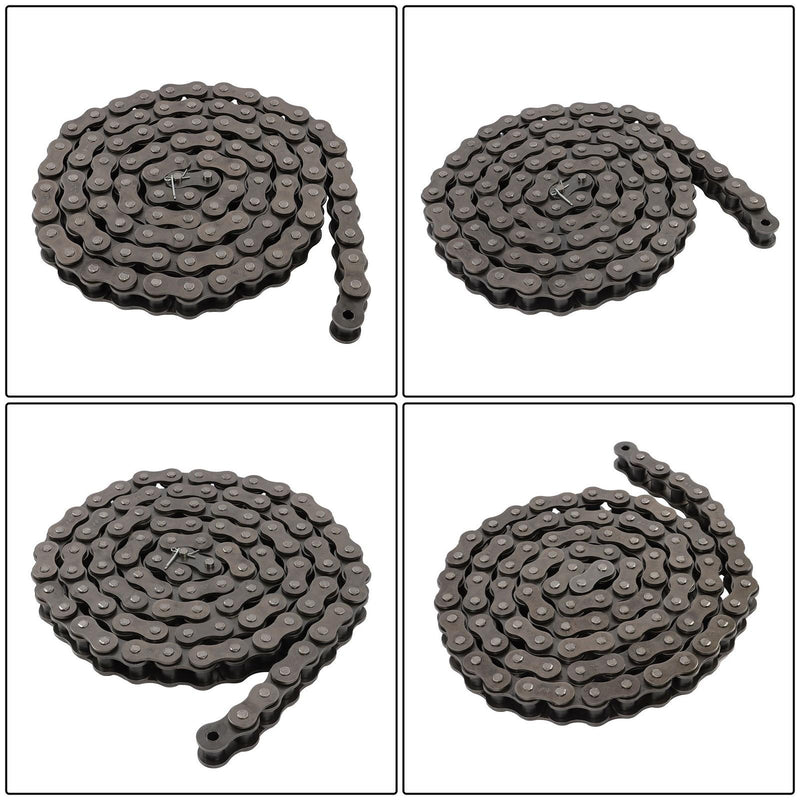 DURAFORCE 10 feet Roller Chain With 1 Connecting Links Heavy Duty #100H