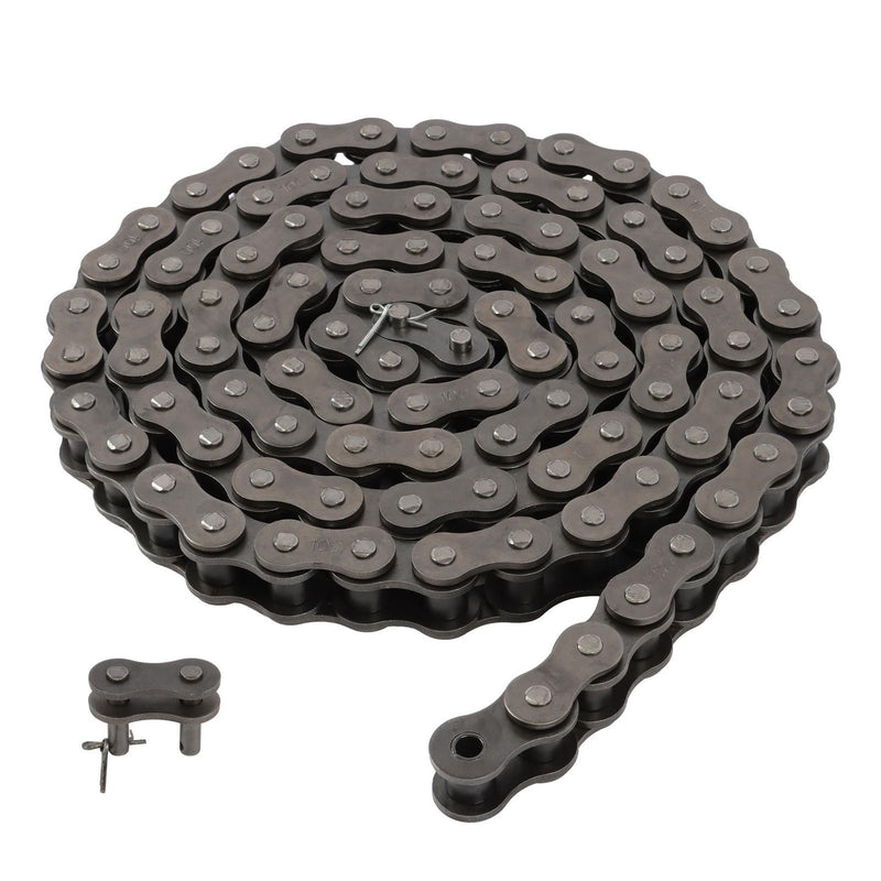 DURAFORCE 10 feet Roller Chain With 1 Connecting Links Heavy Duty #100H
