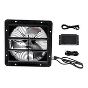 DURAFORCE 12 Inch Shutter Exhaust Fan W/ Speed Controller High Speed Wall Mounted 900 CFM