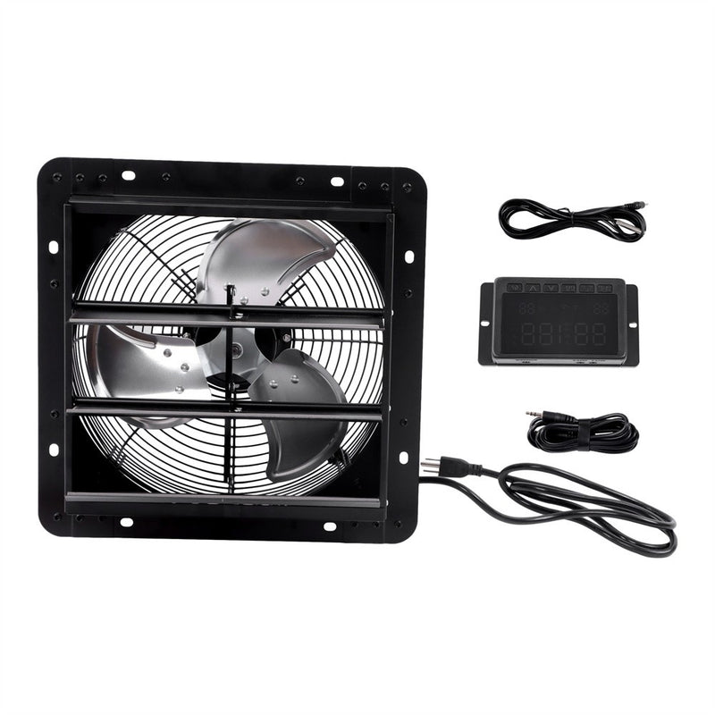 DURAFORCE 12 Inch Shutter Exhaust Fan W/ Speed Controller High Speed Wall Mounted 900 CFM