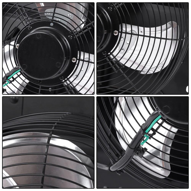 DURAFORCE 12 Inch Shutter Exhaust Fan W/ Speed Controller High Speed Wall Mounted 900 CFM