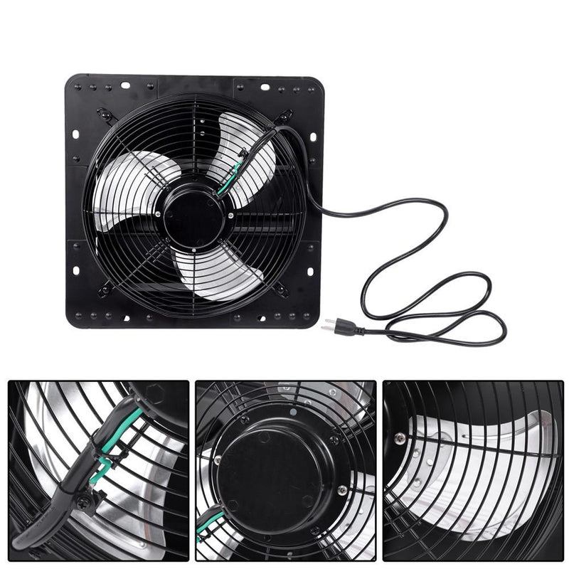 DURAFORCE 12 Inch Shutter Exhaust Fan W/ Speed Controller High Speed Wall Mounted 900 CFM