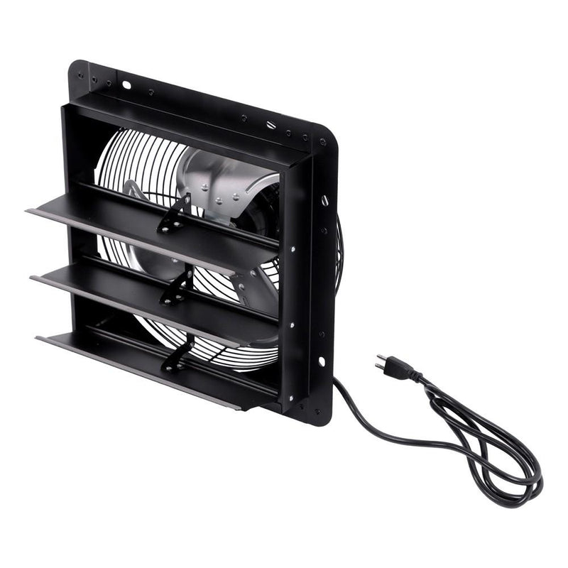 DURAFORCE 12 Inch Shutter Exhaust Fan W/ Speed Controller High Speed Wall Mounted 900 CFM