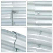 DURAFORCE 2 Pack 6×3×1 ft Galvanized Raised Garden Beds Outdoor Planter Boxes Metal Oval