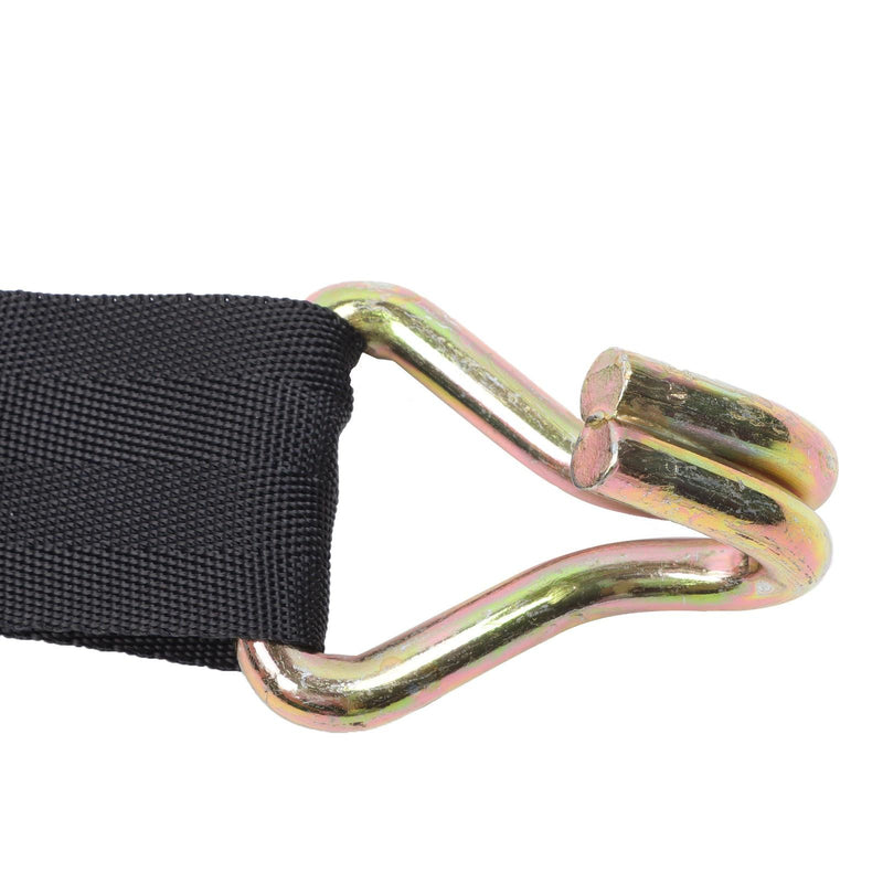 DURAFORCE 4 PCS 1.5 Inch x 7.5 FT 500LBS Load Retractable Ratchet Straps with J-Hooks