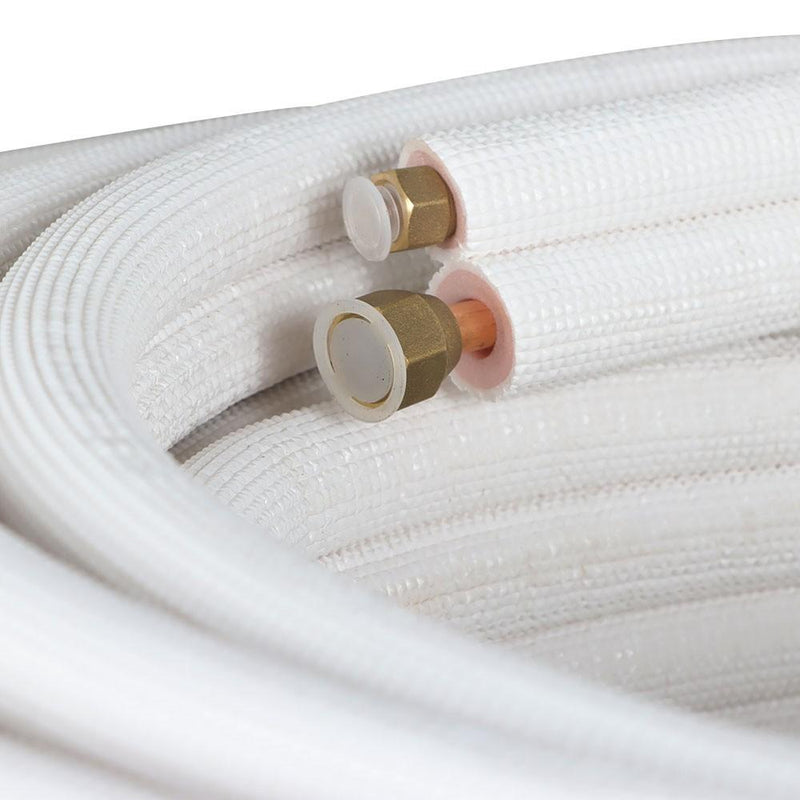 DURAFORCE 1/4"-3/8" Dia. 50 Feet Cooling Connection Pipe For Mini Split Heat Pump Systems