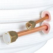 DURAFORCE 1/4"-3/8" Dia. 50 Feet Cooling Connection Pipe For Mini Split Heat Pump Systems
