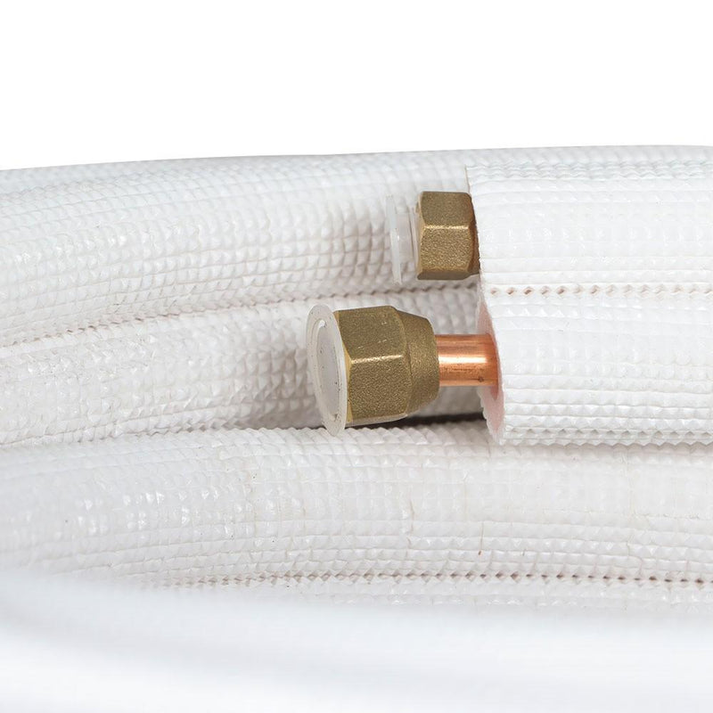 DURAFORCE 1/4"-3/8" Dia. 50 Feet Cooling Connection Pipe For Mini Split Heat Pump Systems