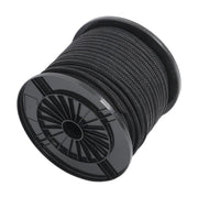 DURAFORCE 3/8 Inch Nylon Rope 250 Foot Spool 100% Nylon Solid Braid Rope Dyeable Black