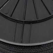 DURAFORCE 3/8 Inch Nylon Rope 250 Foot Spool 100% Nylon Solid Braid Rope Dyeable Black