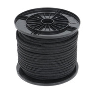DURAFORCE 3/8 Inch Nylon Rope 250 Foot Spool 100% Nylon Solid Braid Rope Dyeable Black