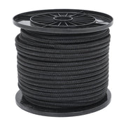 DURAFORCE 3/8 Inch Nylon Rope 250 Foot Spool 100% Nylon Solid Braid Rope Dyeable Black