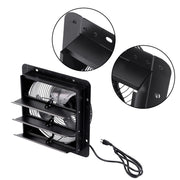 DURAFORCE 1600RPM Shop Exhaust Fan 12'' Shutter Exhaust Fan Speed Control Wall-Mount Attic