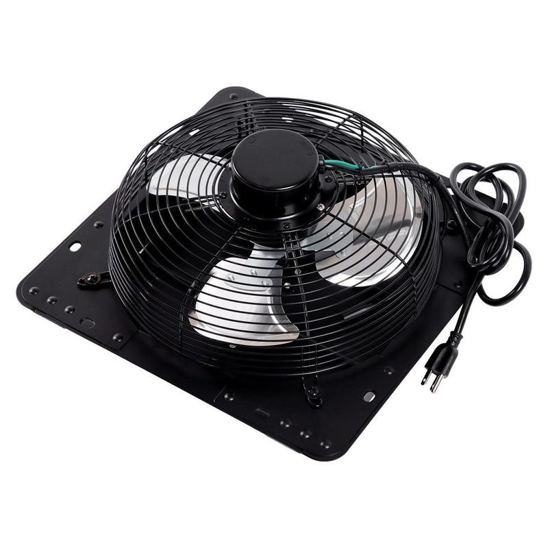 DURAFORCE 1600RPM Shop Exhaust Fan 12'' Shutter Exhaust Fan Speed Control Wall-Mount Attic