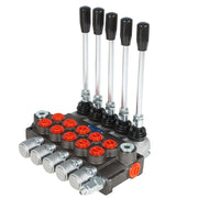 DURAFORCE Hydraulic Controller 13GPM 5 Spool SAE Ports Interface W/ Conversion Plug