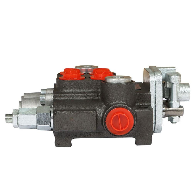 DURAFORCE 3600 PSI 11 GPM 2 Spool Hydraulic Directional Control Valve BSPP+Conversion Plug