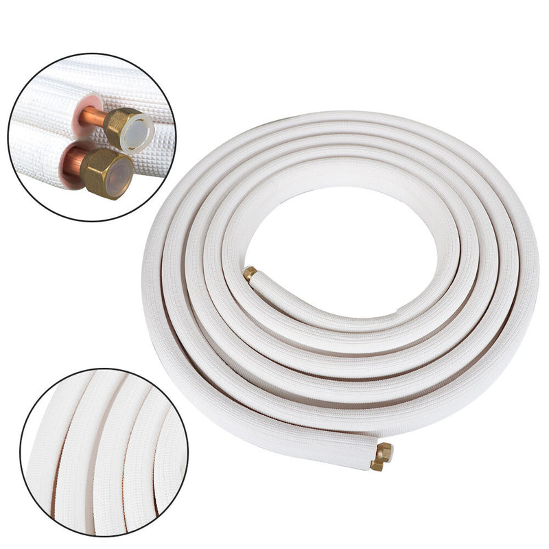 DURAFORCE 3/8 * 5/8 Inch * 25Ft Cooling Connection Pipe For Mini Split Heat Pump Systems