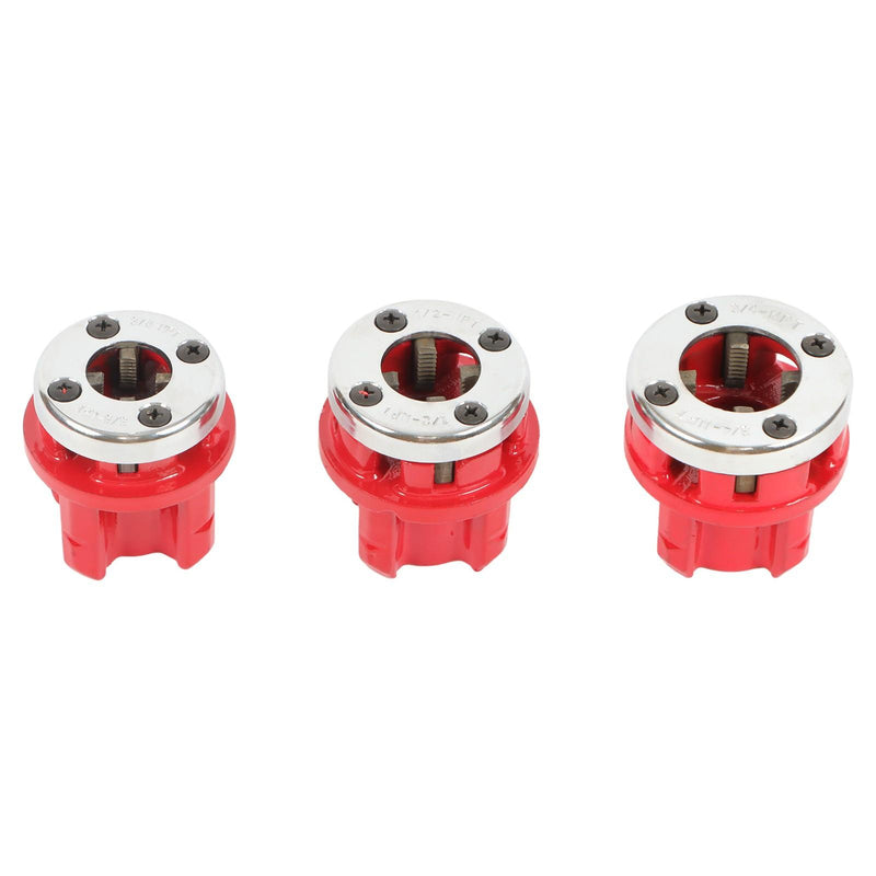 DURAFORCE Pipe Threader Ratchet Type Pipe Cutter Thread Tool With 5 Dies Set Handheld