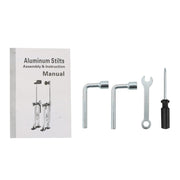 DURAFORCE 24" - 40" Adjustable Drywall Stilts Aluminum alloy construction Tool Yellow