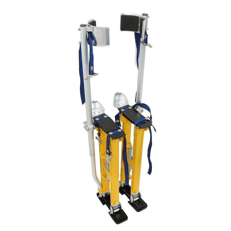 DURAFORCE 24" - 40" Adjustable Drywall Stilts Aluminum alloy construction Tool Yellow