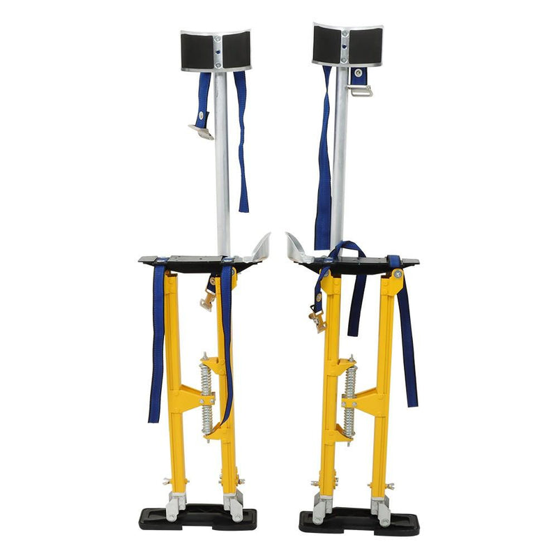 DURAFORCE 24" - 40" Adjustable Drywall Stilts Aluminum alloy construction Tool Yellow