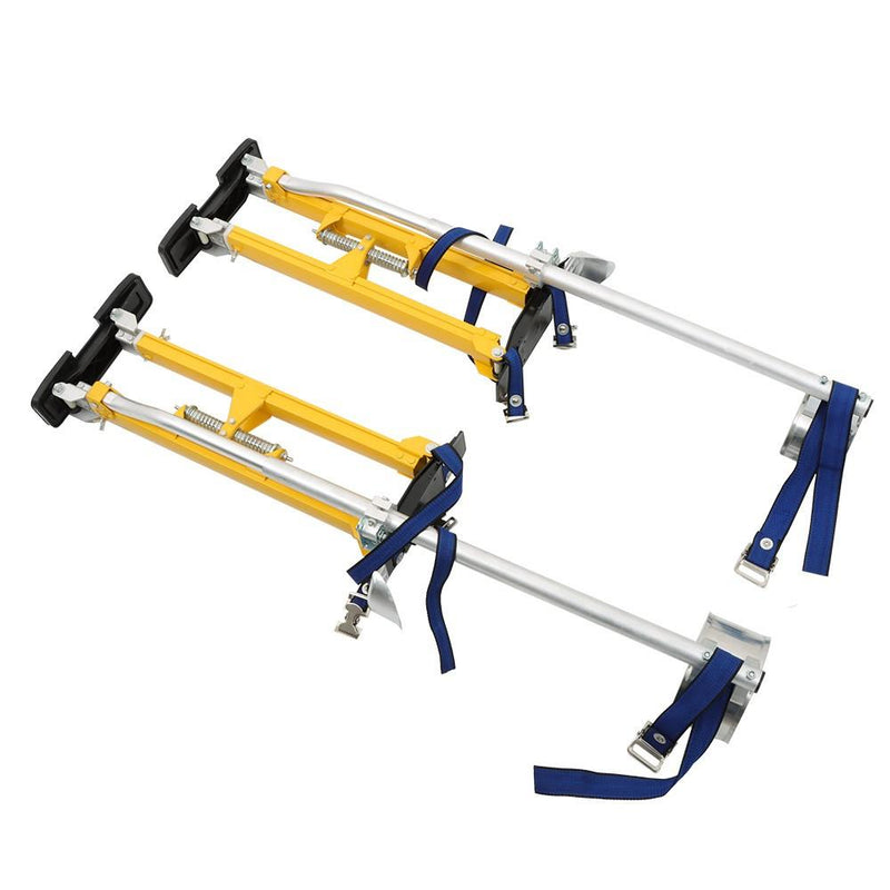 DURAFORCE 24" - 40" Adjustable Drywall Stilts Aluminum alloy construction Tool Yellow