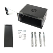 DURAFORCE 6U Wall Cabinet for Data Center, Office - 15.5" Deep, Secure Locking Glass Door