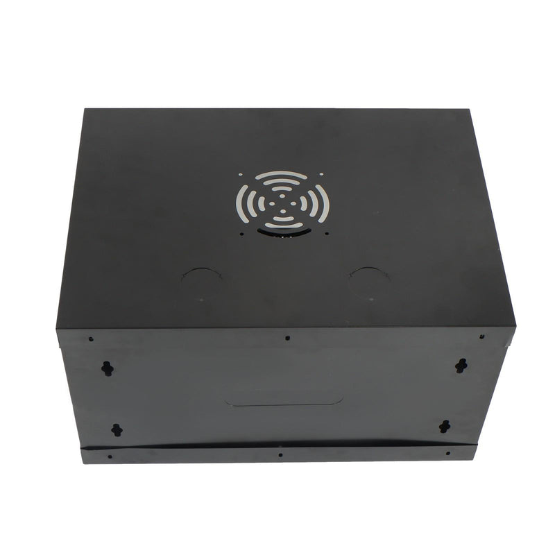 DURAFORCE 6U Wall Cabinet for Data Center, Office - 15.5" Deep, Secure Locking Glass Door
