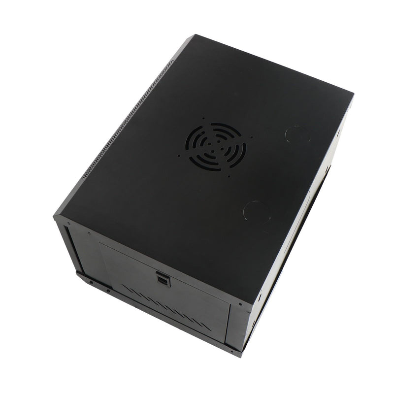 DURAFORCE 6U Wall Cabinet for Data Center, Office - 15.5" Deep, Secure Locking Glass Door