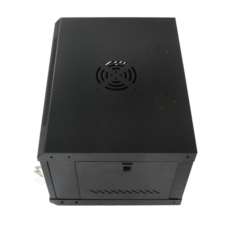 DURAFORCE 6U Wall Cabinet for Data Center, Office - 15.5" Deep, Secure Locking Glass Door
