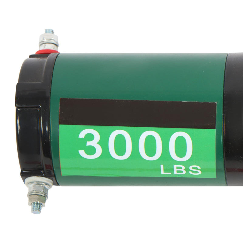 DURAFORCE 12V 3000 LBS Electric Winch 1/5in x 32ft Synthetic Rope Electric Winch