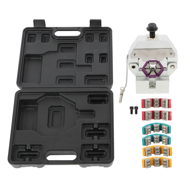 DURAFORCE 5/16"-5/8" Manual Hose Ferrule Crimper Kit 71550 A/C Hose Crimping Tools 4 Dies