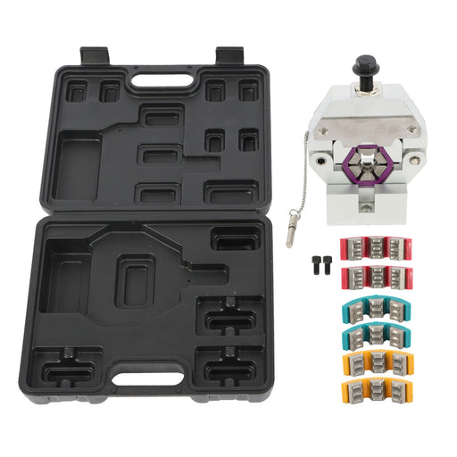 DURAFORCE 5/16"-5/8" Manual Hose Ferrule Crimper Kit 71550 A/C Hose Crimping Tools 4 Dies