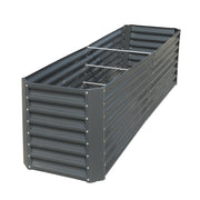 DURAFORCE 8x2x2 Ft Outdoor Metal Raised Garden Bed Deep Root Box Planter For Vegetables