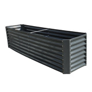 DURAFORCE 8x2x2 Ft Outdoor Metal Raised Garden Bed Deep Root Box Planter For Vegetables