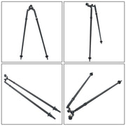 DURAFORCE Quick-Setup Aluminum Bipod w/ Center Head for GPS Pole Survey