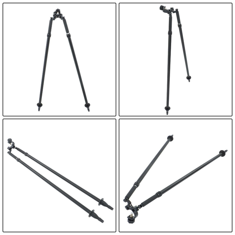 DURAFORCE Quick-Setup Aluminum Bipod w/ Center Head for GPS Pole Survey