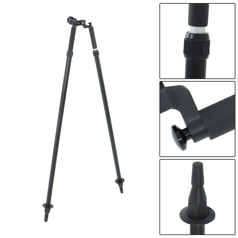 DURAFORCE Quick-Setup Aluminum Bipod w/ Center Head for GPS Pole Survey