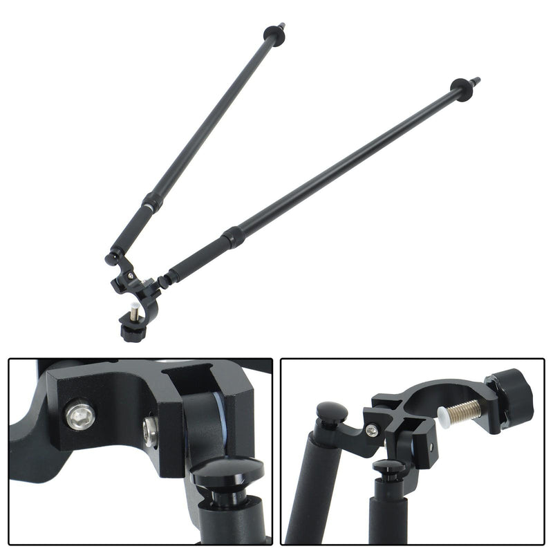 DURAFORCE Quick-Setup Aluminum Bipod w/ Center Head for GPS Pole Survey