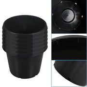 DURAFORCE 5Pcs 20 Gallon Black Injection Molding Plant Flower Pot Nursery Containers