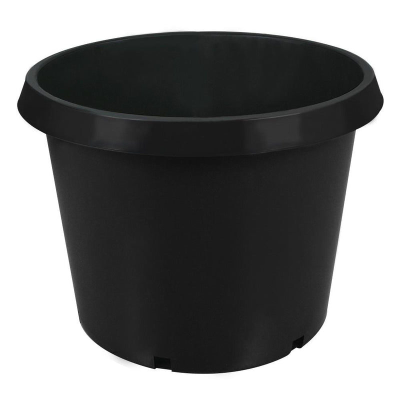 DURAFORCE 5Pcs 20 Gallon Black Injection Molding Plant Flower Pot Nursery Containers