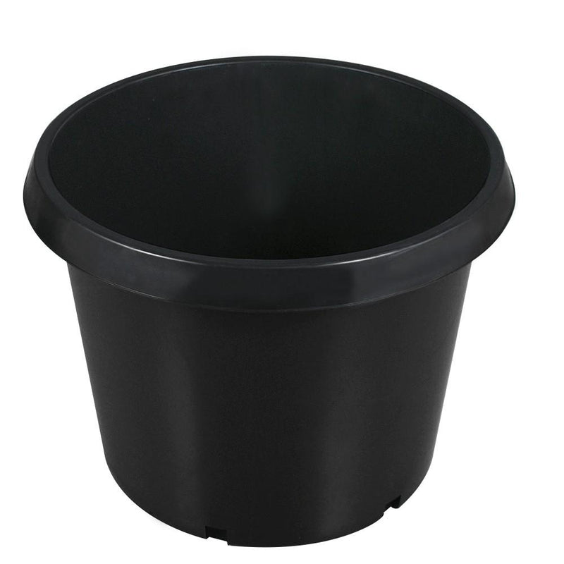DURAFORCE 5Pcs 20 Gallon Black Injection Molding Plant Flower Pot Nursery Containers