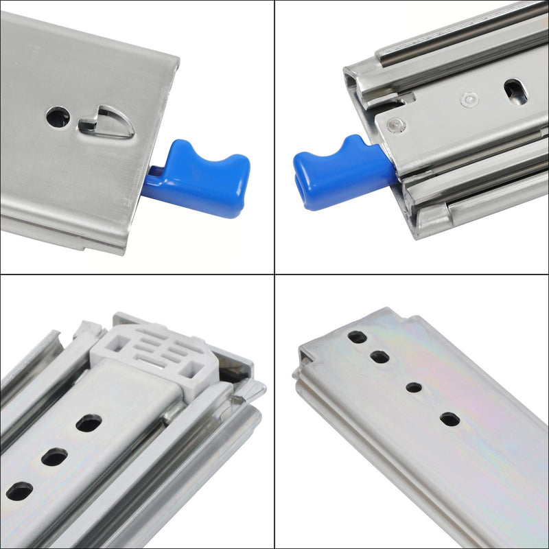 DURAFORCE 40" Heavy Duty Drawer Slides 500 Lbs Ball Bearing with Secure Lock