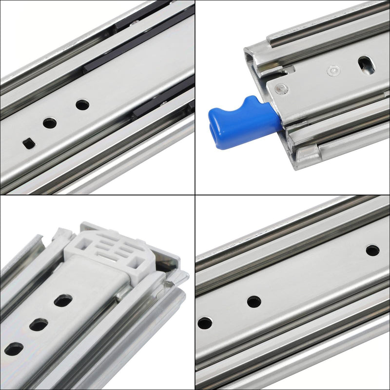 DURAFORCE 40" Heavy Duty Drawer Slides 500 Lbs Ball Bearing with Secure Lock