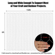 DURAFORCE 72" × 150' 2" Holes Galvanized Poultry Net - Metal Fencing / Chicken Wire