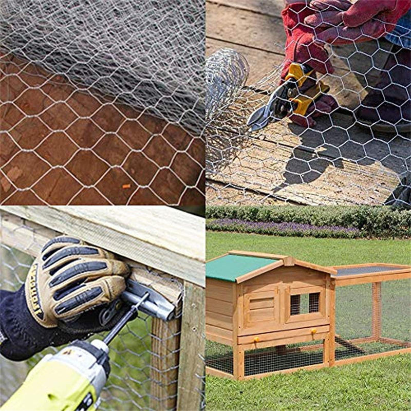 DURAFORCE 72" × 150' 2" Holes Galvanized Poultry Net - Metal Fencing / Chicken Wire